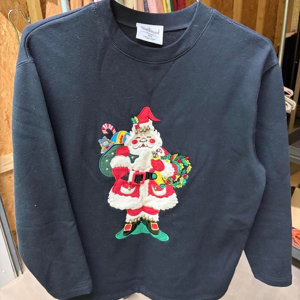 Westbound Women's Black and Navy Sweatshirt